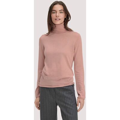 hessnatur Damen Strick Rollkragen Pullover Slim aus Bio-Merinowolle - rosa Größe XXL hessnatur Damen Strick Rollkragen Pullover Slim aus Bio-Merinowolle - rosa Größe XXL