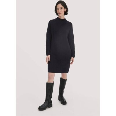 hessnatur Damen Strick Kleid Regular aus Bio-Baumwolle - schwarz Größe S hessnatur Damen Strick Kleid Regular aus Bio-Baumwolle - schwarz Größe S
