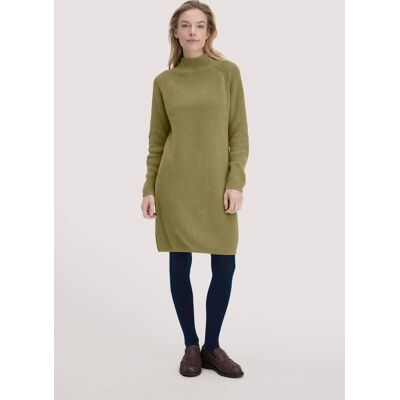 hessnatur Damen Strick Kleid Regular aus Bio-Baumwolle - grün Größe XL hessnatur Damen Strick Kleid Regular aus Bio-Baumwolle - grün Größe XL