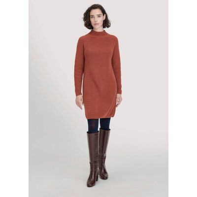 hessnatur Damen Strick Kleid Regular aus Bio-Baumwolle - braun Größe XXL hessnatur Damen Strick Kleid Regular aus Bio-Baumwolle - braun Größe XXL