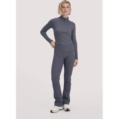 hessnatur Loungewear Rib Leggings High Waist BETTER RECYCLING aus Bio-Baumwolle - blau Größe L hessnatur Loungewear Rib Leggings High Waist BETTER RECYCLING aus Bio-Baumwolle - blau Größe L