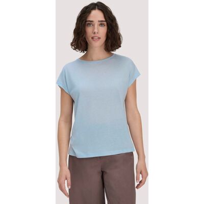hessnatur Damen T-Shirt Oversize aus TENCEL™ Lyocell mit Bio-Baumwolle - blau Größe M hessnatur Damen T-Shirt Oversize aus TENCEL™ Lyocell mit Bio-Baumwolle - blau Größe M