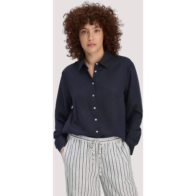hessnatur Damen Bluse Relaxed aus TENCEL™ Lyocell - blau Größe 36 hessnatur Damen Bluse Relaxed aus TENCEL™ Lyocell - blau Größe 36