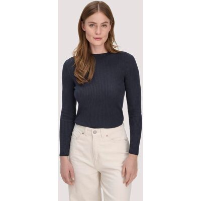 hessnatur Damen Strick Pullover Fitted aus TENCEL™ Lyocell mit Bio-Baumwolle - blau Größe M hessnatur Damen Strick Pullover Fitted aus TENCEL™ Lyocell mit Bio-Baumwolle - blau Größe M