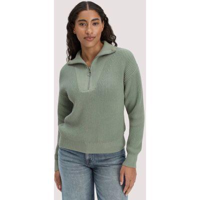 hessnatur Damen Strick Troyer Relaxed aus Bio-Baumwolle - grün Größe XS hessnatur Damen Strick Troyer Relaxed aus Bio-Baumwolle - grün Größe XS