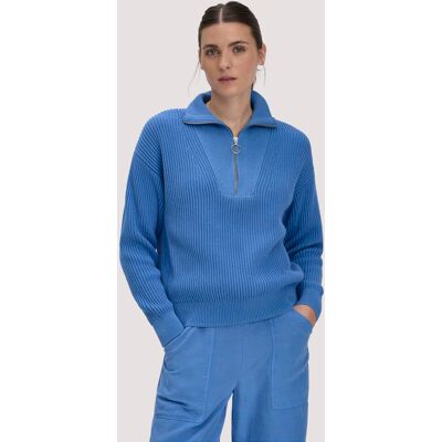 hessnatur Damen Strick Troyer Relaxed aus Bio-Baumwolle - blau Größe S hessnatur Damen Strick Troyer Relaxed aus Bio-Baumwolle - blau Größe S