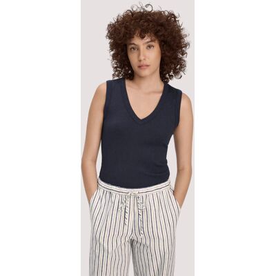 hessnatur Damen Softrib Top Fitted aus Bio-Baumwolle und TENCEL™ Modal - blau Größe 42 hessnatur Damen Softrib Top Fitted aus Bio-Baumwolle und TENCEL™ Modal - blau Größe 42