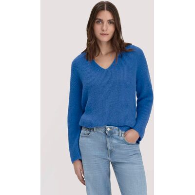 hessnatur Damen Strick Pullover Relaxed aus Alpaka - blau Größe S hessnatur Damen Strick Pullover Relaxed aus Alpaka - blau Größe S