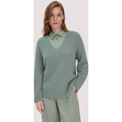 hessnatur Damen Strick Pullover Relaxed aus Alpaka - grün Größe XS hessnatur Damen Strick Pullover Relaxed aus Alpaka - grün Größe XS