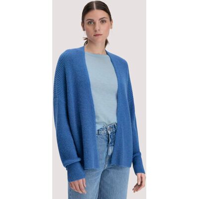 hessnatur Damen Strick Jacke Oversize aus Alpaka - blau Größe XS hessnatur Damen Strick Jacke Oversize aus Alpaka - blau Größe XS