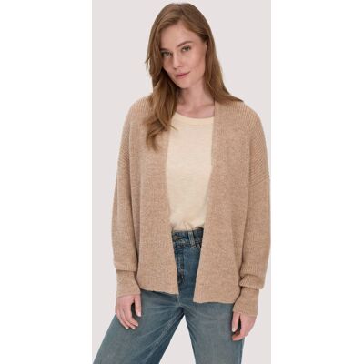 hessnatur Damen Strick Jacke Oversize aus Alpaka - beige Größe M hessnatur Damen Strick Jacke Oversize aus Alpaka - beige Größe M