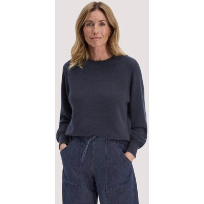 hessnatur Damen Strick Pullover Relaxed BETTER RECYCLING aus Cashmere - blau Größe S hessnatur Damen Strick Pullover Relaxed BETTER RECYCLING aus Cashmere - blau Größe S