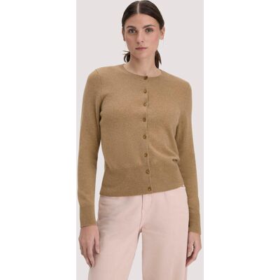 hessnatur Damen Strick Jacke Regular BETTER RECYCLING aus Cashmere - braun Größe S hessnatur Damen Strick Jacke Regular BETTER RECYCLING aus Cashmere - braun Größe S