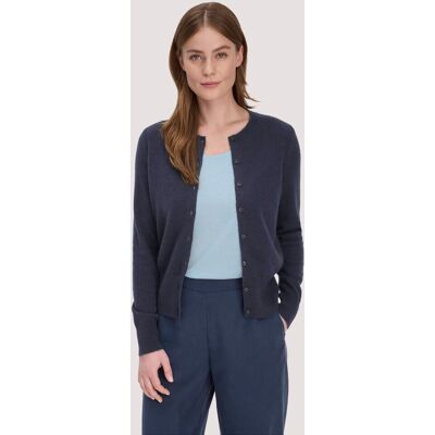 hessnatur Damen Strick Jacke Regular BETTER RECYCLING aus Cashmere - blau Größe S hessnatur Damen Strick Jacke Regular BETTER RECYCLING aus Cashmere - blau Größe S
