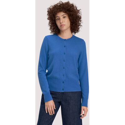 hessnatur Damen Strick Jacke Regular BETTER RECYCLING aus Cashmere - blau Größe L hessnatur Damen Strick Jacke Regular BETTER RECYCLING aus Cashmere - blau Größe L