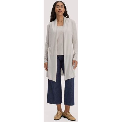 hessnatur Damen Strick Jacke Regular aus TENCEL™ Lyocell und Bio-Baumwolle - beige Größe S hessnatur Damen Strick Jacke Regular aus TENCEL™ Lyocell und Bio-Baumwolle - beige Größe S