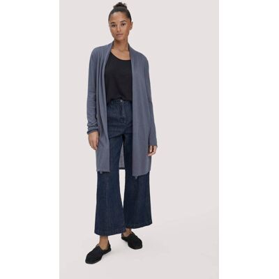 hessnatur Damen Strick Jacke Regular aus TENCEL™ Lyocell und Bio-Baumwolle - blau Größe M hessnatur Damen Strick Jacke Regular aus TENCEL™ Lyocell und Bio-Baumwolle - blau Größe M