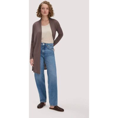 hessnatur Damen Strick Jacke Regular aus TENCEL™ Lyocell und Bio-Baumwolle - braun Größe M hessnatur Damen Strick Jacke Regular aus TENCEL™ Lyocell und Bio-Baumwolle - braun Größe M
