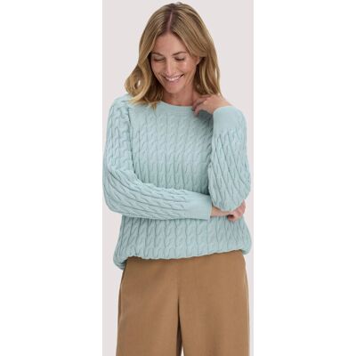 hessnatur Damen Strick Pullover Regular aus Bio-Baumwolle - blau Größe S hessnatur Damen Strick Pullover Regular aus Bio-Baumwolle - blau Größe S