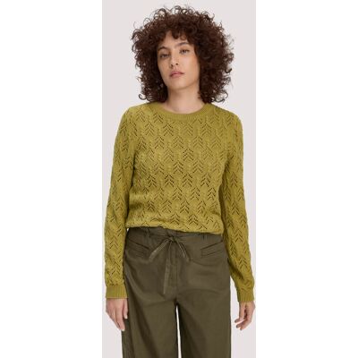 hessnatur Damen Strick Pullover Regular aus Bio-Baumwolle und Schurwolle - grün Größe XS hessnatur Damen Strick Pullover Regular aus Bio-Baumwolle und Schurwolle - grün Größe XS