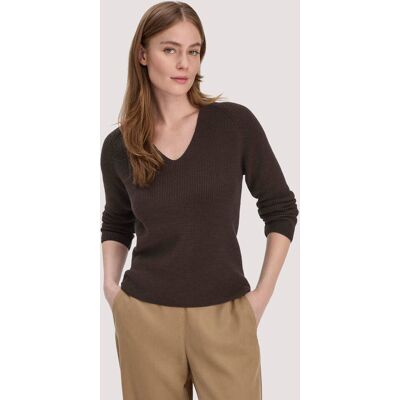 hessnatur Damen Strick Pullover Regular aus Bio-Baumwolle - braun Größe XXL hessnatur Damen Strick Pullover Regular aus Bio-Baumwolle - braun Größe XXL