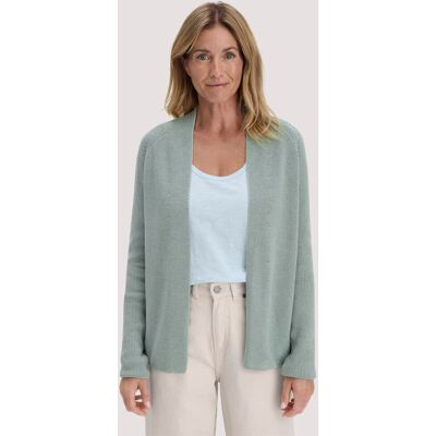hessnatur Damen Strick Jacke Regular aus Bio-Baumwolle - grün Größe S hessnatur Damen Strick Jacke Regular aus Bio-Baumwolle - grün Größe S
