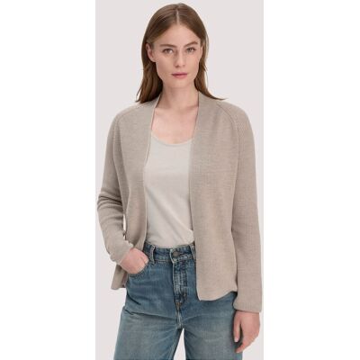 hessnatur Damen Strick Jacke Regular aus Bio-Baumwolle - beige Größe M hessnatur Damen Strick Jacke Regular aus Bio-Baumwolle - beige Größe M