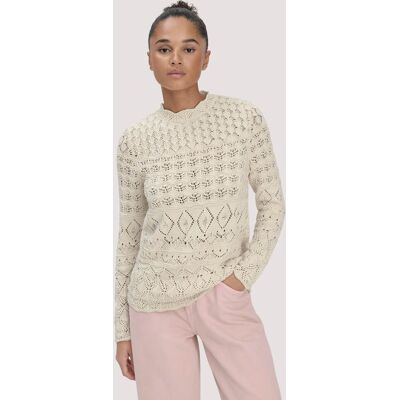 hessnatur Damen Strick Pullover Regular aus Bio-Baumwolle - beige Größe XL hessnatur Damen Strick Pullover Regular aus Bio-Baumwolle - beige Größe XL