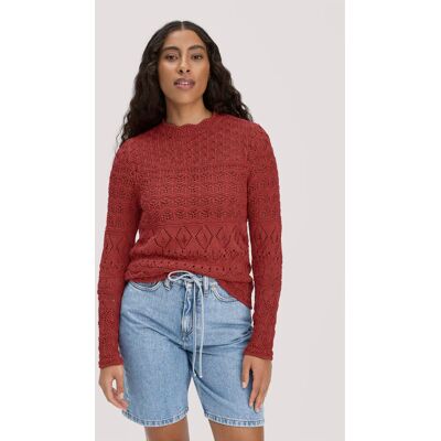hessnatur Damen Strick Pullover Regular aus Bio-Baumwolle - braun Größe XS hessnatur Damen Strick Pullover Regular aus Bio-Baumwolle - braun Größe XS