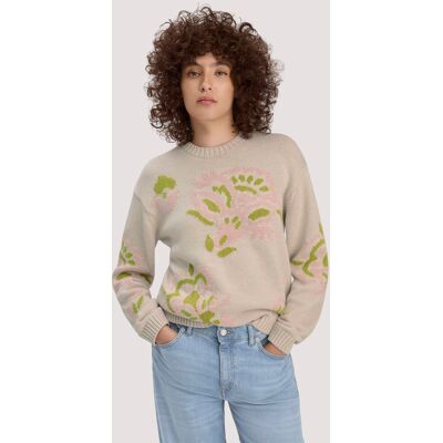 hessnatur Damen Strick Pullover Relaxed aus Baumwolle - beige Größe S hessnatur Damen Strick Pullover Relaxed aus Baumwolle - beige Größe S
