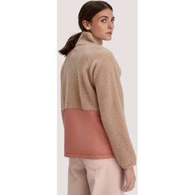 hessnatur Damen Wollfleece Jacke Relaxed aus Bio-Merinowolle mit Bio-Baumwolle - beige Größe S hessnatur Damen Wollfleece Jacke Relaxed aus Bio-Merinowolle mit Bio-Baumwolle - beige Größe S