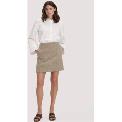hessnatur Damen Walk Rock Mini aus Bio-Merinowolle - grau Größe 34 hessnatur Damen Walk Rock Mini aus Bio-Merinowolle - grau Größe 34