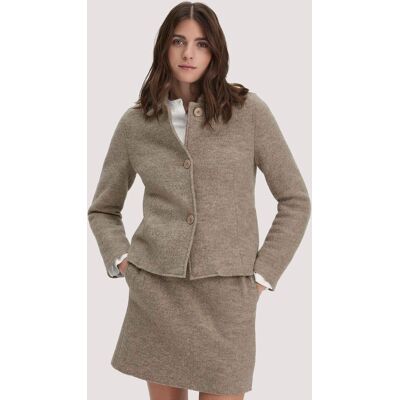hessnatur Damen Walk Jacke Regular aus Bio-Merinowolle - grau Größe 36 hessnatur Damen Walk Jacke Regular aus Bio-Merinowolle - grau Größe 36