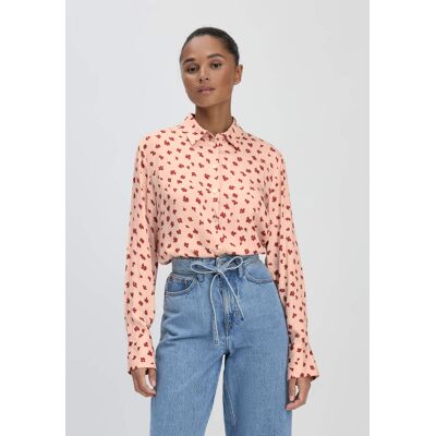 hessnatur Damen Print Bluse Relaxed aus LENZING™ ECOVERO™ Viskose - orange Größe 36 hessnatur Damen Print Bluse Relaxed aus LENZING™ ECOVERO™ Viskose - orange Größe 36