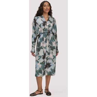 hessnatur Damen Kimono Kleid Wickeloptik Midi aus LENZING™ ECOVERO™ - blau Größe 48 hessnatur Damen Kimono Kleid Wickeloptik Midi aus LENZING™ ECOVERO™ - blau Größe 48