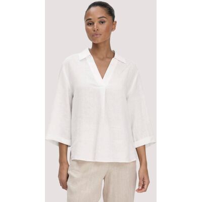 hessnatur Damen Bluse Relaxed aus Leinen - weiß Größe 38 hessnatur Damen Bluse Relaxed aus Leinen - weiß Größe 38