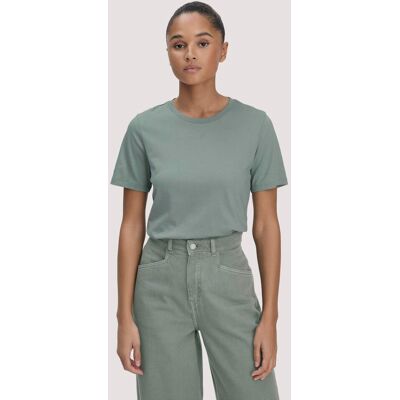 hessnatur Damen T-Shirt Regular aus Regenerative Organic Cotton (ROC) - grün Größe 42 hessnatur Damen T-Shirt Regular aus Regenerative Organic Cotton (ROC) - grün Größe 42