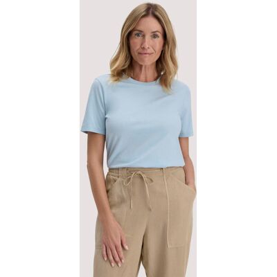 hessnatur Damen T-Shirt Regular aus Regenerative Organic Cotton (ROC) - blau Größe 42 hessnatur Damen T-Shirt Regular aus Regenerative Organic Cotton (ROC) - blau Größe 42
