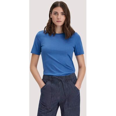hessnatur Damen T-Shirt Regular aus Regenerative Organic Cotton (ROC) - blau Größe 34 hessnatur Damen T-Shirt Regular aus Regenerative Organic Cotton (ROC) - blau Größe 34