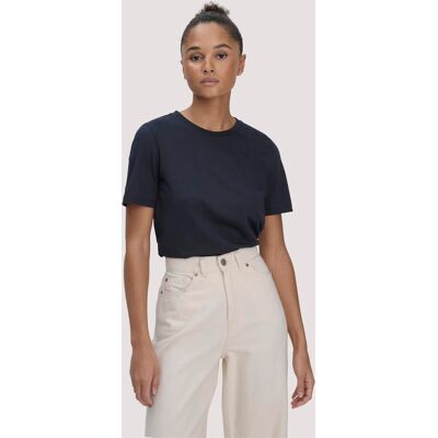 hessnatur Damen T-Shirt Regular aus Regenerative Organic Cotton (ROC) - blau Größe 34 hessnatur Damen T-Shirt Regular aus Regenerative Organic Cotton (ROC) - blau Größe 34