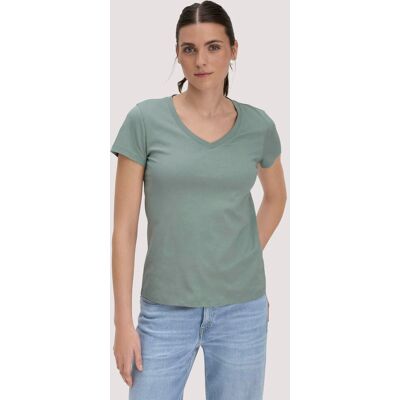 hessnatur Damen T-Shirt Regular aus Regenerative Organic Cotton (ROC) - grün Größe 42 hessnatur Damen T-Shirt Regular aus Regenerative Organic Cotton (ROC) - grün Größe 42