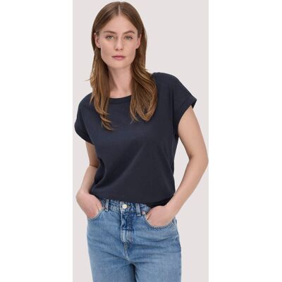 hessnatur Damen Light Slub T-Shirt Relaxed aus Bio-Baumwolle - blau Größe 38 hessnatur Damen Light Slub T-Shirt Relaxed aus Bio-Baumwolle - blau Größe 38