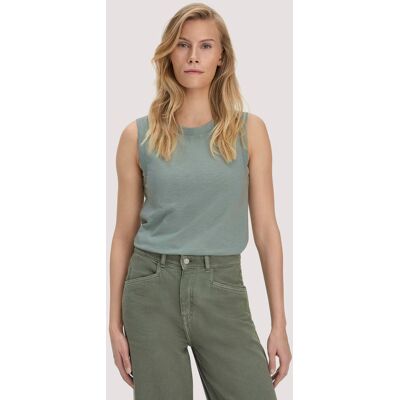 hessnatur Damen Light Slub Jersey Top Regular aus Bio-Baumwolle - grün Größe 46 hessnatur Damen Light Slub Jersey Top Regular aus Bio-Baumwolle - grün Größe 46