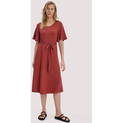 hessnatur Damen Jersey Kleid Kniebedeckend Slim aus TENCEL™ Lyocell - braun Größe 34 hessnatur Damen Jersey Kleid Kniebedeckend Slim aus TENCEL™ Lyocell - braun Größe 34