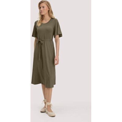 hessnatur Damen Jersey Kleid Kniebedeckend Slim aus TENCEL™ Lyocell - grün Größe 42 hessnatur Damen Jersey Kleid Kniebedeckend Slim aus TENCEL™ Lyocell - grün Größe 42