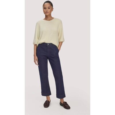hessnatur Damen Jeans ELENY Culotte Straight Leg BETTER RECYCLED aus Bio-Denim - blau Größe 27/29 hessnatur Damen Jeans ELENY Culotte Straight Leg BETTER RECYCLED aus Bio-Denim - blau Größe 27/29