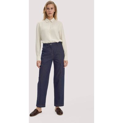 hessnatur Damen Jeans Cargo Barrel Leg aus Bio-Denim - blau Größe 42 hessnatur Damen Jeans Cargo Barrel Leg aus Bio-Denim - blau Größe 42