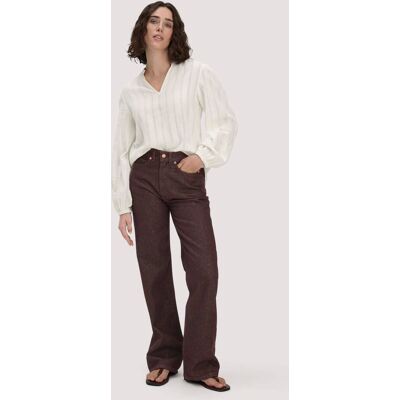 hessnatur Damen Jeans GIERA Straight Relaxed aus Bio-Denim - braun Größe 27/34 hessnatur Damen Jeans GIERA Straight Relaxed aus Bio-Denim - braun Größe 27/34