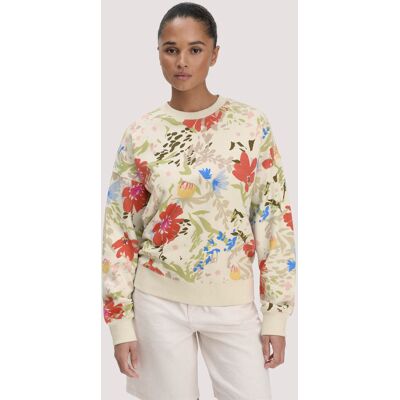 hessnatur Damen Print Sweatshirt Oversize aus Bio-Baumwolle - natur Größe XL hessnatur Damen Print Sweatshirt Oversize aus Bio-Baumwolle - natur Größe XL