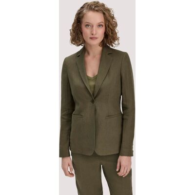 hessnatur Damen Blazer Regular aus Leinen - grün Größe 34 hessnatur Damen Blazer Regular aus Leinen - grün Größe 34